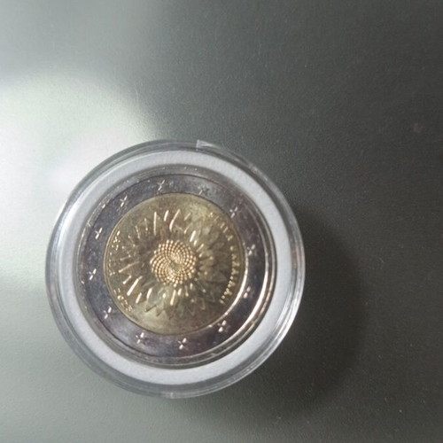 Latvia 2 Euro 2023 Ukraine coin uncirculated in capsule