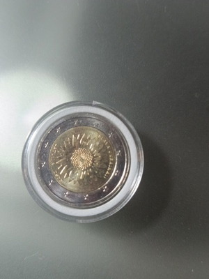 Latvia 2 Euro 2023 Ukraine coin uncirculated in capsule