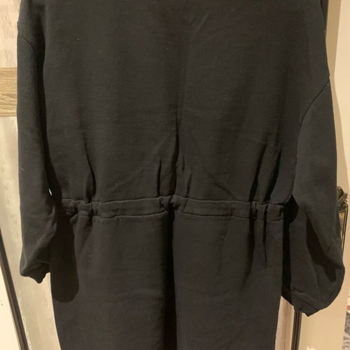 Trendyol sweatshirt dress like new, black, fleece fabric, size M