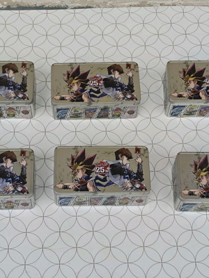 Yu-Gi-Oh 25th Anniversary άδεια μεταλλικά κουτιά σαν καινούργια, σετ 6