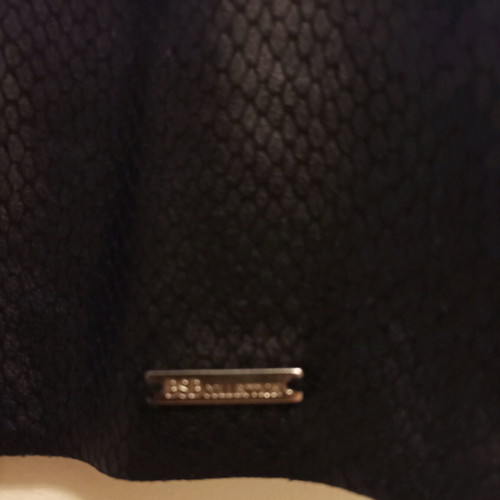 BSB leather-look black top like new, sleeveless