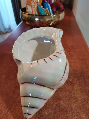 Ceramic decorative shell like new