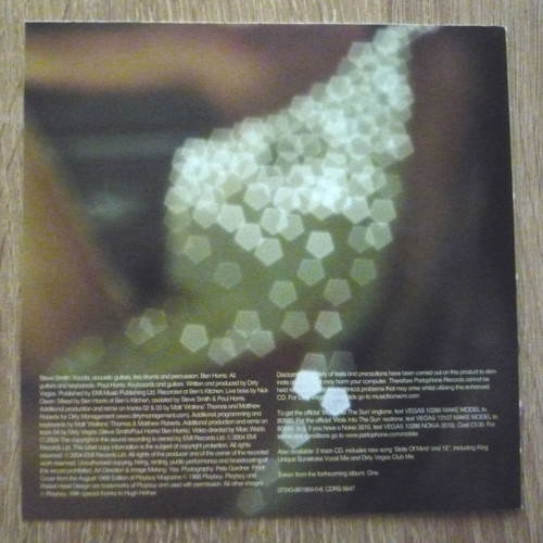 Walk Into The Sun Dirty Vegas CD used, electronic