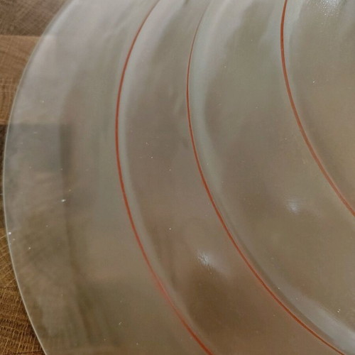 Ceiling light with red lines like new