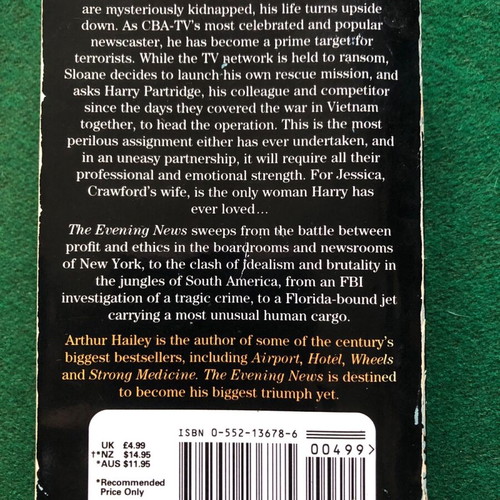 The Evening News by Arthur Hailey used paperback