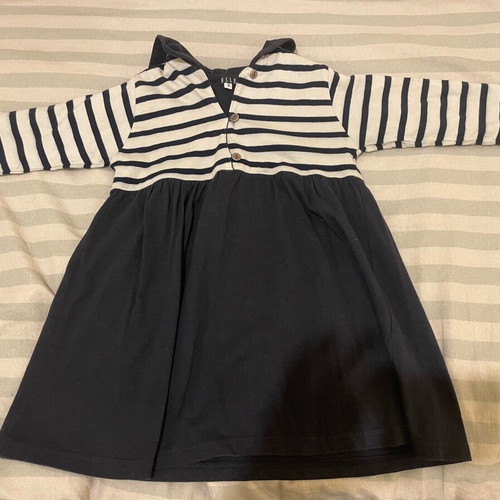 Nautical dress for girls like new, Elle, white and blue, 98 cm