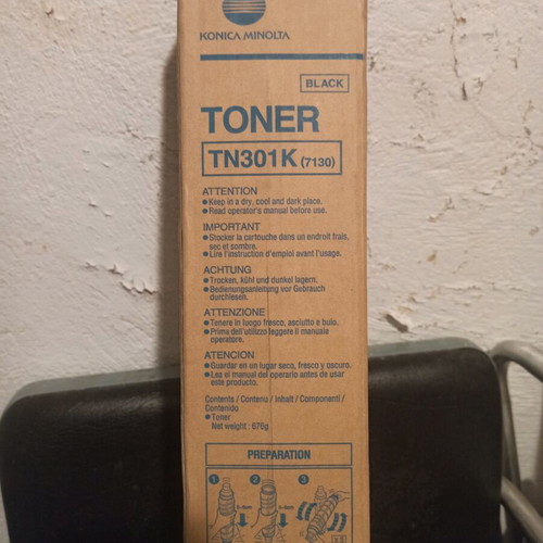 Konica Minolta TN301K (7130) Black Toner new, sealed package