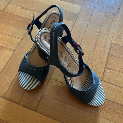 Tamaris sandals like new, size 39, blue