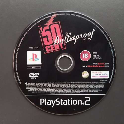 PlayStation 2 50 Cent Bulletproof used