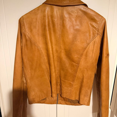 Leather BSB jacket used, brown, size L