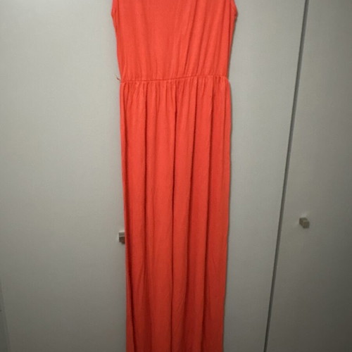 Maxi summer dress Les Amants coral, like new, size Small