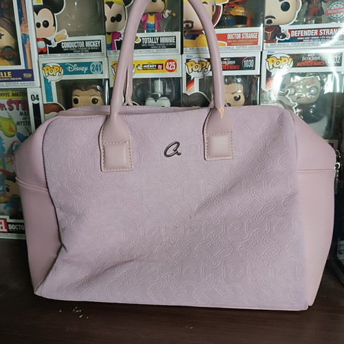 Axel handbag used, lilac color
