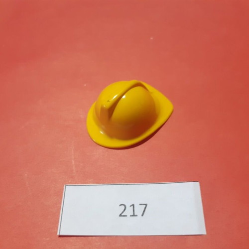 Playmobil firefighter helmet like new, yellow