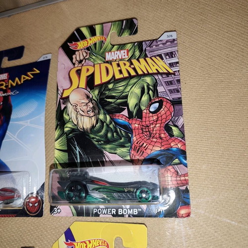 Hot Wheels Spiderman Homecoming set of 7 cars new