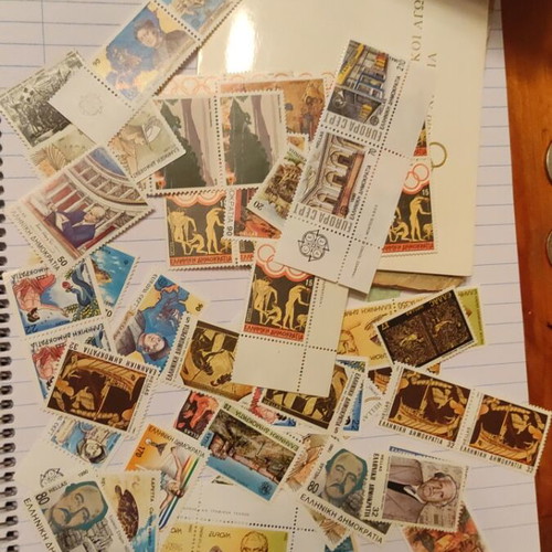 Greek stamps mint condition, pack of 10 pieces