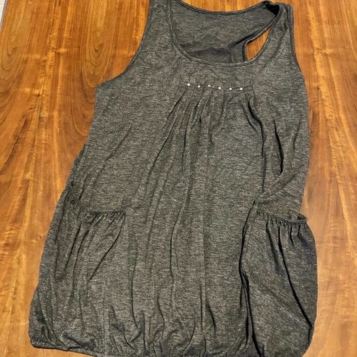Belly Hide Blouse gray size M new