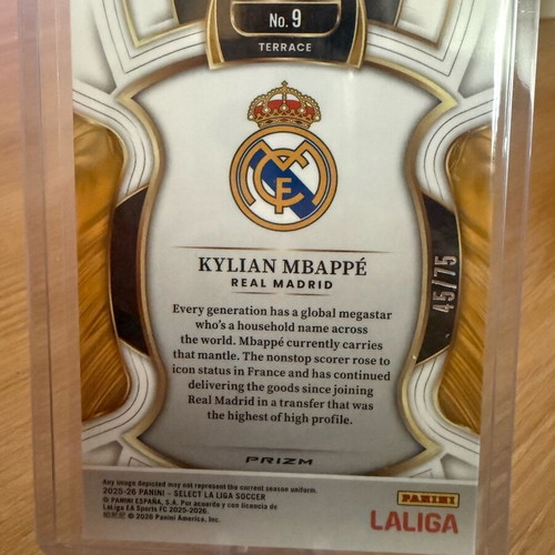 Panini Select La Liga Kylian Mbappe Orange 2025-26 card like new