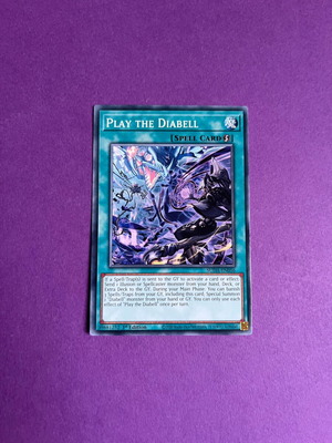 Yu-Gi-Oh! Play the Diabell Quick-Play Spell Card, like new