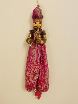 Vintage Banjara Indian Snake Charmer Marionette Puppet like new