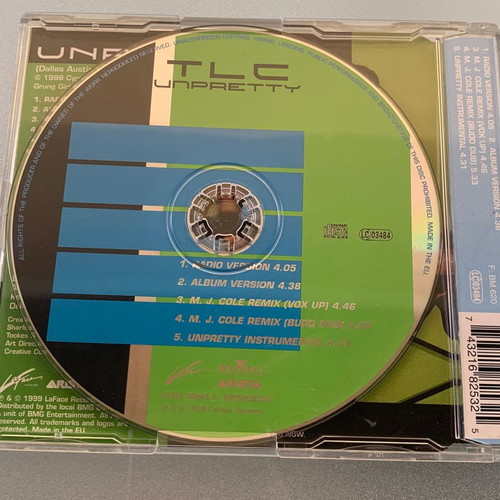 TLC Unpretty 5-trk CD single used, pop