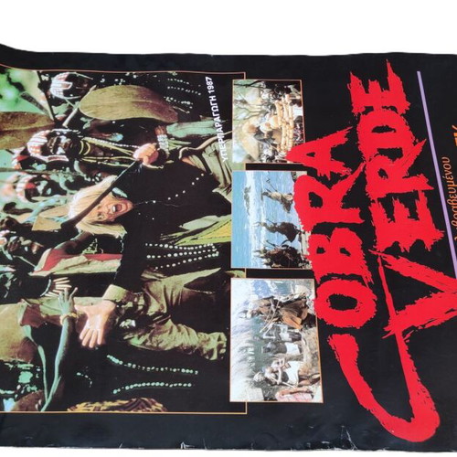 Cobra Verde 1987 movie poster, Werner Herzog & Klaus Kinski
