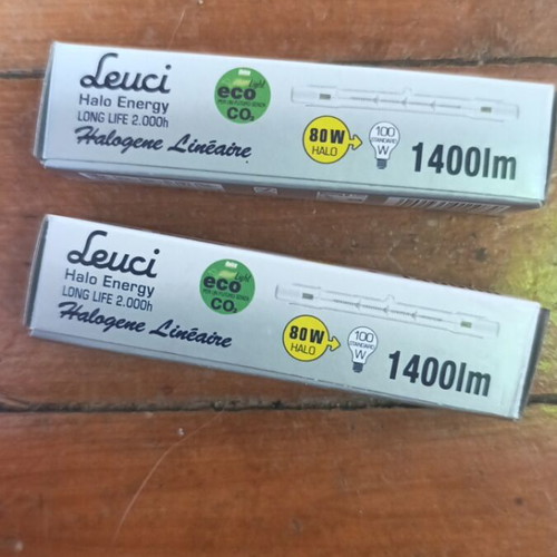 Halogen bulbs 2 pieces 80mm 1400lm 80W new