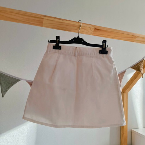 White denim skirt size S used with slight back mark