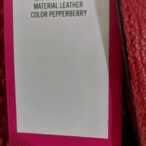 Shoulder bag red leather women's new