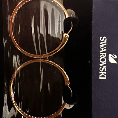 Swarovski earrings new, rose gold