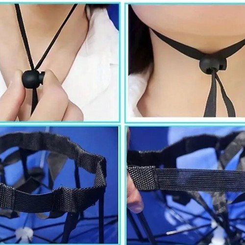 Head umbrella new, foldable with 69cm opening
