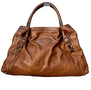 Chloé light brown leather tote bag