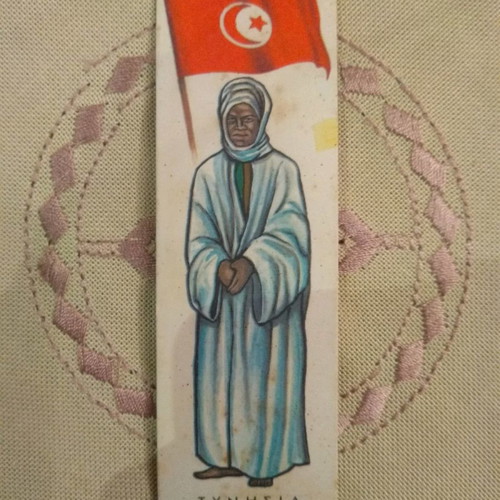 Card used No124 Tunisia from Melo National Costumes collection