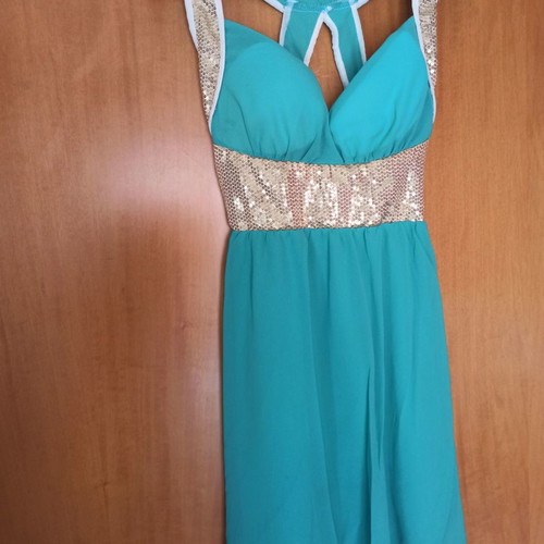 Dress formal mini petrol size M worn once