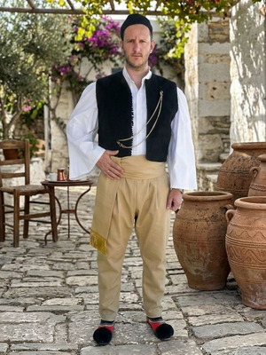 Traditional Male Costume Epirus MARK586 with Chain, sizes M & XL