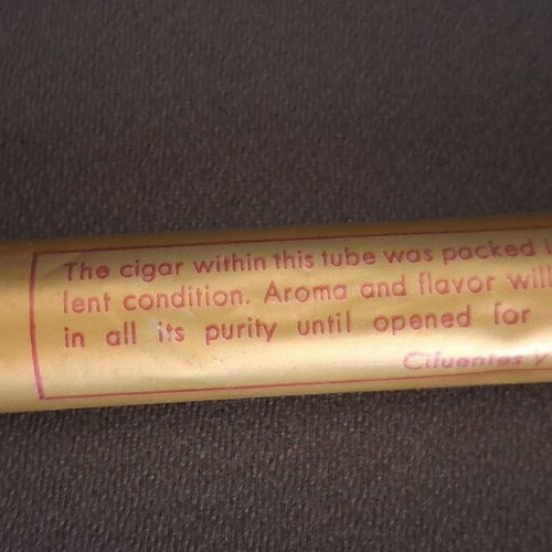 Vintage aluminum Tubo Partagas Coronas Junior collectible