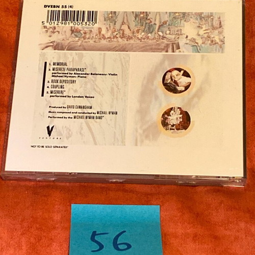 Michael Nyman The Cook, the Thief, his Wife, her Lover CD like new