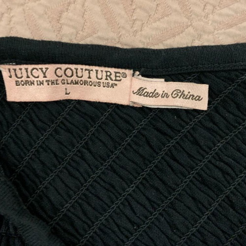Juicy Couture black one shoulder dress like new, size L
