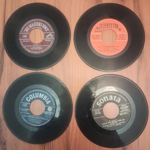 Vinyl 45 RPM records set of 4 used by Panos Gavalas & Ria Kourti