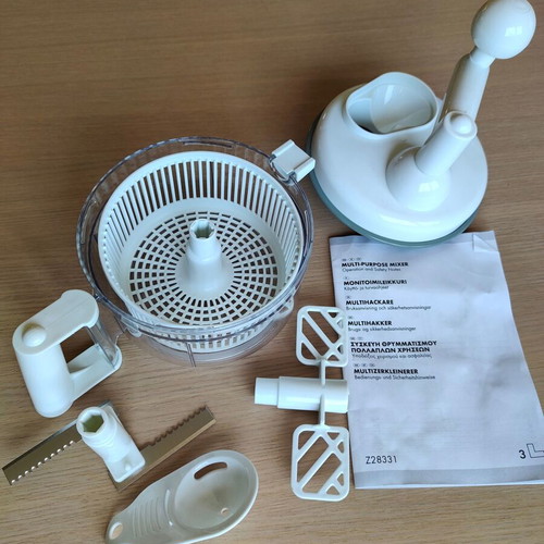 Manual food mill 3 in 1 new, stirring, drying, vegetable cutting