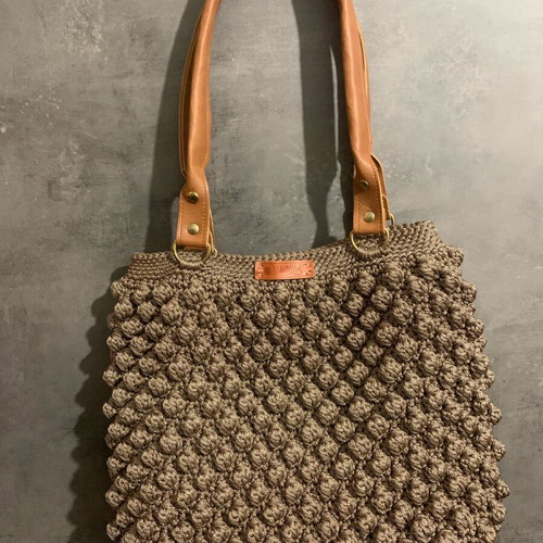 Knitted handmade bag