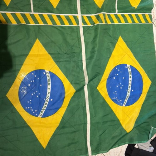 Brazilian flag like new from tournament match