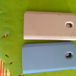 Θήκες πορτοφόλι για Samsung J7, μία καινούργια και μία ελαφρώς μεταχειρισμένη με μικρό σπάσιμο στη γωνία