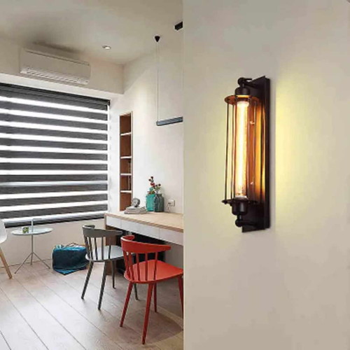 Industrial LED wall light with retro design and Edison bulb new