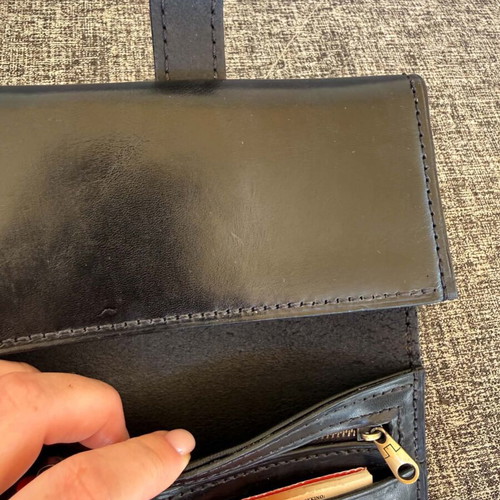 Handmade leather tobacco pouch
