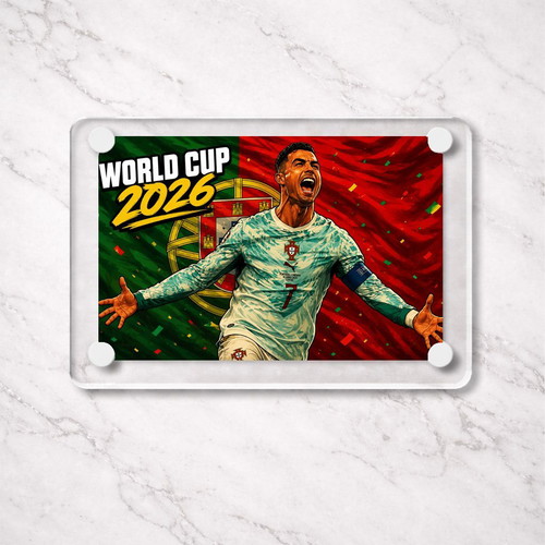 Acrylic Cristiano Ronaldo Portugal 2026 World Cup Magnet new