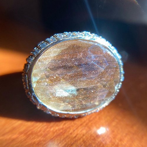 Galerie Tsangarakis ring used, 925 silver and 0.10 micro gold