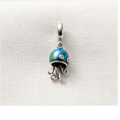 Pandora Medusa Charm S925 ALE new, green and silver