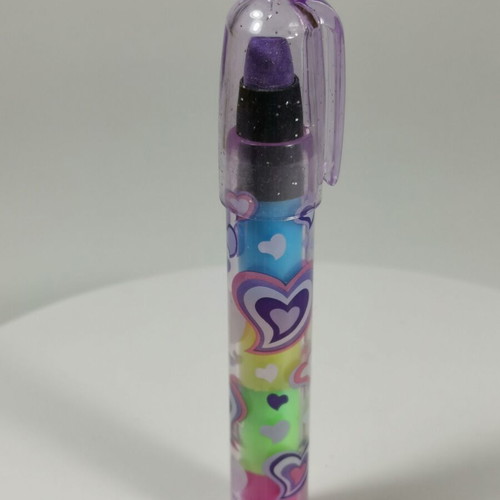 Vintage Sunmoon Glitter eraser with cap like new, design by Italy