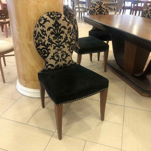Oak dining set new with 6 chairs, 190x100cm (+45cm extension)
