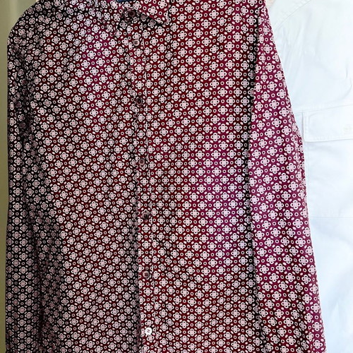 Zara shirts like new, white S/M and burgundy M, set of 2 pieces